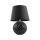 Lampe de table noire hauteur 60 cm verre tissu E27 DOLORES