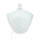 Lampe de table blanc argent grand 62 cm tissu verre E27
