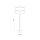 Stehlampe Stoff Metall 159 cm klein Modern Schwarz Gold