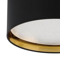 Plafonnier rond Ø 45 cm noir or faible...