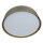 Plafonnier rond pour 4x E27 tissu en beige or