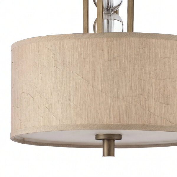 Plafonnier élégant rond Beige Vintage Salon