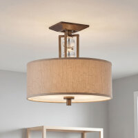 Plafonnier &eacute;l&eacute;gant rond Beige Vintage Salon