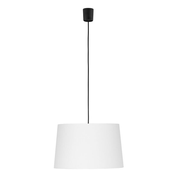 Suspension Tissu Ø 45 cm Blanc Réglable en hauteur Moderne