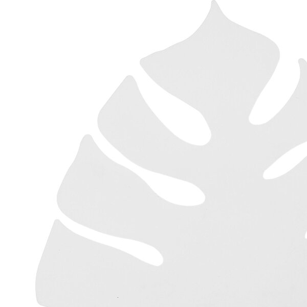 Applique blanche métal 39 cm feuille lumière indirecte