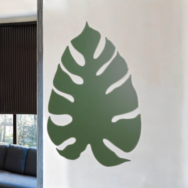 Applique murale en métal Vert 39 cm Feuille Lumière indirecte