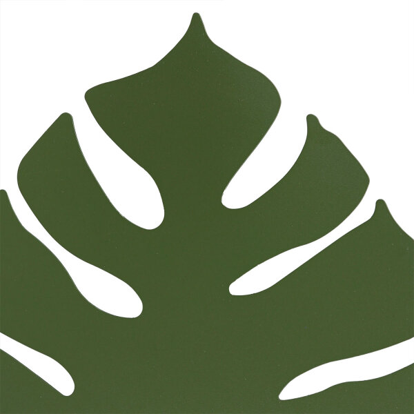 Applique murale en métal Vert 39 cm Feuille Lumière indirecte