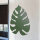 Applique murale en métal Vert 39 cm Feuille Lumière indirecte
