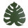 Applique murale en métal Vert 39 cm Feuille Lumière indirecte