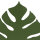 Applique murale en métal Vert 39 cm Feuille Lumière indirecte