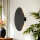 Applique ronde plate Ø 20 cm Moderne Métal Noir