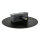 Applique ronde plate Ø 20 cm Moderne Métal Noir