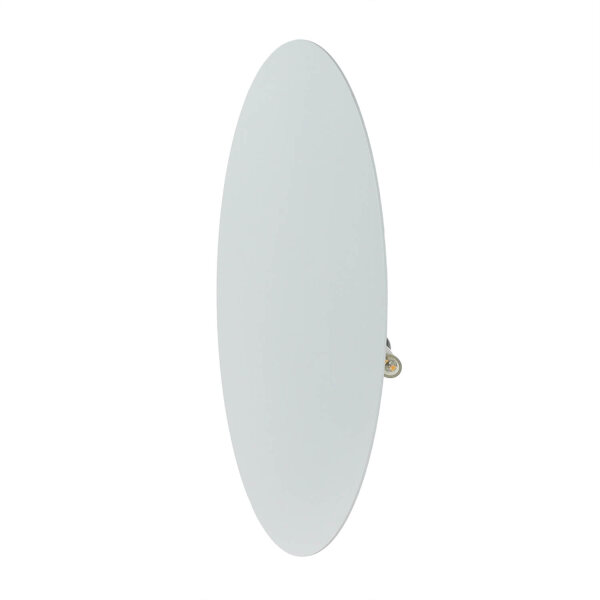 Wandlampe rund Metall Ø 30 cm flach Weiß G9 Modern