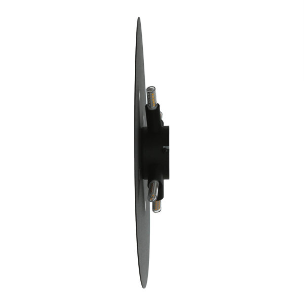 Wandlampe rund Ø 40 cm Metall Schwarz indirektes Licht