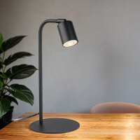 Lampe de bureau m&eacute;tal 40 cm petit noir...