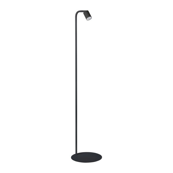 Lampadaire petit 140 cm abat-jour ajustable noir