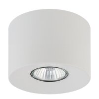Spot de plafond blanc métal Ø 11 cm rond...