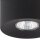 Spot de plafond en métal Ø 11 cm rond petit plat GU10 noir