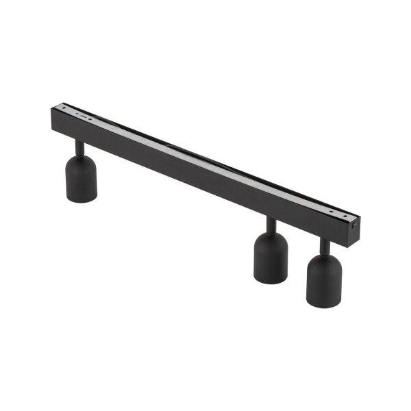 Deckenleuchte Schwarz 74 cm lang GU10 Metall 3-flammig