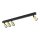 Deckenlampe verstellbar Metall 94 cm lang Schwarz Gold