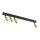 Deckenlampe verstellbar Metall 94 cm lang Schwarz Gold