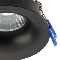 Spot encastré plafond rond Ø 84 mm noir...