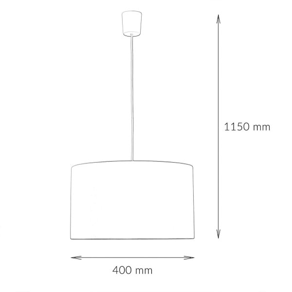 Lampe à suspendre Enfants Bébé Rose Ø 40 cm rond Abat-jour en tissu