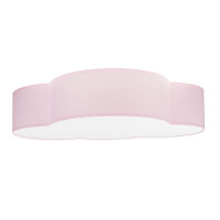 Wolkenlampe Rosa Stoff 62 cm lang 4x E27 Baby Kinder