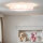 Wolkenlampe Rosa Stoff 62 cm lang 4x E27 Baby Kinder