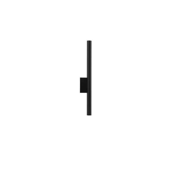 Schmale Wandleuchte Schwarz Up Down H:40cm Metall 2x G9