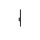 Schmale Wandleuchte Schwarz Up Down H:40cm Metall 2x G9