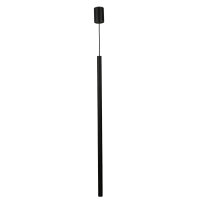 Lampe à suspendre noire métal cylindre G9...