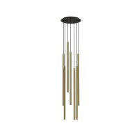 Lampe à suspendre laiton 7 flammes ronde Design...