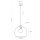 Lampe à suspendre Boule Ø 30 cm E27 verre fumé réglable