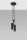Lampe à suspendre Noir Gris Ø 20 cm Métal Béton 3 flammes