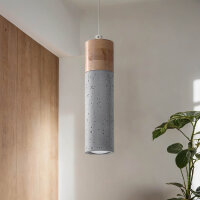 Suspension Béton Bois Ø 7 cm étroit...