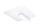 Plafonnier confortable blanc verre bois plat H : 14 cm
