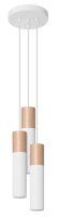 Lampe &agrave; suspendre Blanc Naturel 3-flamme GU10...