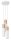 Lampe à suspendre Blanc Naturel 3-flamme GU10 Ø 20 cm Métal Bois
