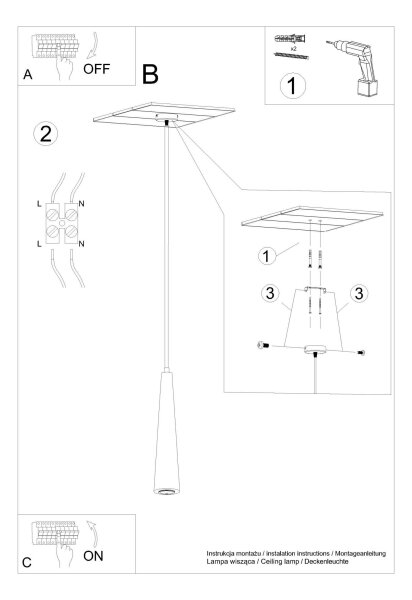 Lampe à suspendre en bois Ø 8 cm étroite pour GU10 Scandinave