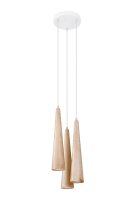 Lampe à suspendre 3 flammes Scandinave Bois...