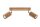 Deckenstrahler Holz länglich 30 cm 2-flammig GU10 Modern