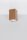 Spot Lampe Decke Holz klein H: 10 cm eckig GU10