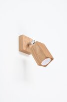 Applique murale Spot orientable GU10 carré Bois...