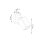 Applique murale Spot orientable GU10 carré Bois moderne