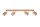 Plafonnier en bois 4 flammes 80 cm de long confortable GU10