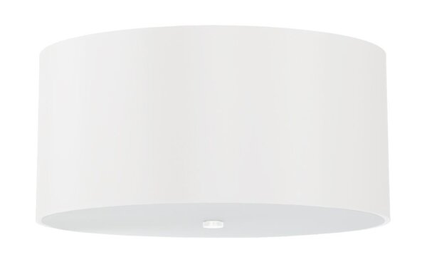 Deckenleuchte Stoff Glas Weiß Ø 50 cm blendarm 5x E27