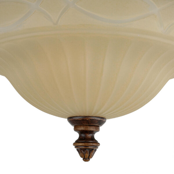 Plafonnier ANABELL 1 Crème Ø33cm Lampe de campagne