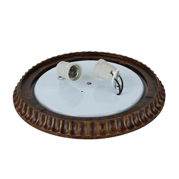 Plafonnier ANABELL 1 Crème Ø33cm Lampe de campagne