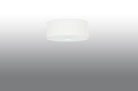 Lampe de plafond blanc tissu verre Ø 30 cm rond...